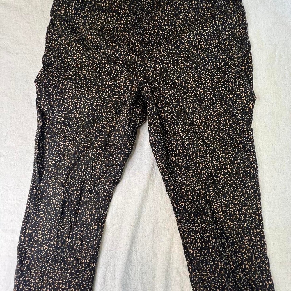 Chicos Womens Black Gold Speckled Jeggings Size 16 Chicos Size 3 Stretch Pants